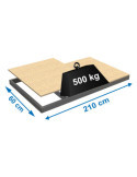 Estanteria 77x2100x600 SIMONFORTE EA 2106 CHIPBOARD GALVA marca SIMONRACK