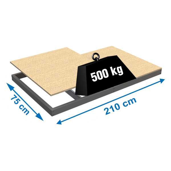 Estanteria 77x2100x750 SIMONFORTE EA 2107 CHIPBOARD GALVA marca SIMONRACK