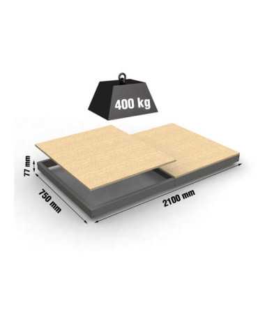 Estanteria 77x2100x750 SIMONFORTE EA 2107 CHIPBOARD GRIS marca SIMONRACK