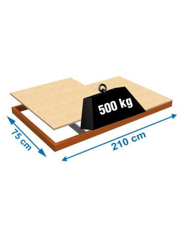 Estanteria 77x2100x750 SIMONFORTE EA 2107 CHIPBOARD NARANJA marca SIMONRACK