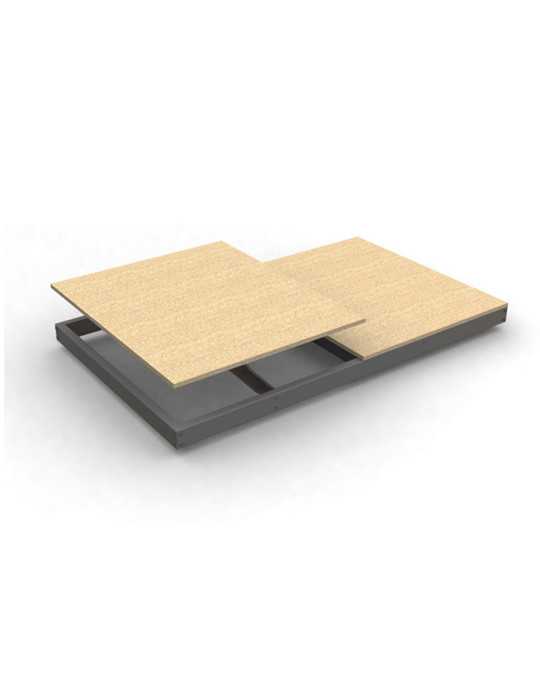Estanteria 77x2400x750 SIMONFORTE EA 2407 CHIPBOARD GRIS marca SIMONRACK