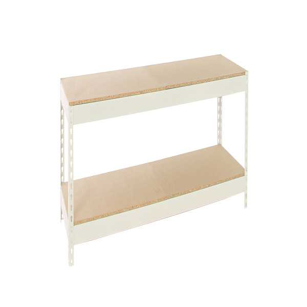 Estanteria 900x1200x600 SIMONFORTE 1206/2 CHIPBOARD 900 BLANCO/MADERA marca SIMONRACK