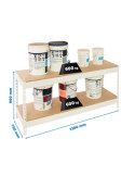 Estanteria 900x1200x750 SIMONFORTE 1207/2 CHIPBOARD 900 BLANCO/MADERA marca SIMONRACK