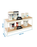 Estanteria 900x1500x450 SIMONFORTE 1504/2 CHIPBOARD 900 BLANCO/MADERA marca SIMONRACK