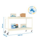 Estanteria 975x1200x450 SIMONFORTE MOB. 1204/2 METAL 900 BLANCO/GALVA marca SIMONRACK