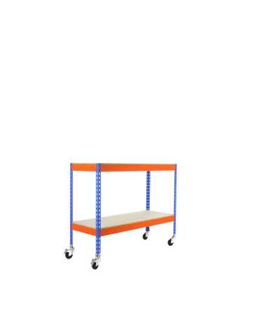 Estanteria 975x1500x600 SIMONFORTE MOB.1506/2 CHIPBOARD 900 AZ/NAR/MA marca SIMONRACK 2