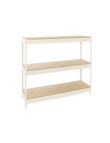 Estanteria 1500x1500x450 SIMONFORTE 1504/3 CHIPBOARD 1500 BLANCO/MADERA marca SIMONRACK 2