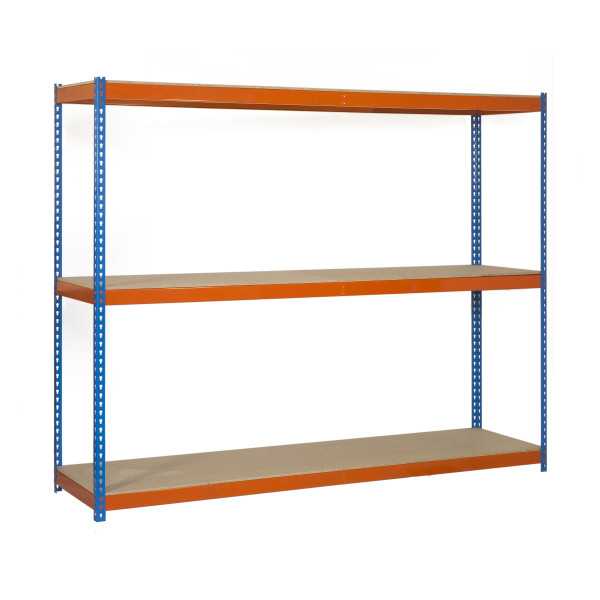 Estanteria 2000x1500x600 SIMONFORTE 1506/3 CHIPBOARD AZUL/NARANJA/MADER marca SIMONRACK