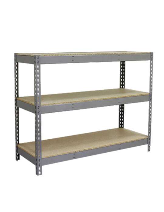 Estanteria 2000x2400x450 SIMONFORTE 2404/3 CHIPBOARD GRIS/MADERA marca SIMONRACK