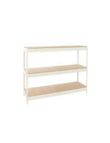 Estanteria 2000x2400x750 SIMONFORTE 2407/3 CHIPBOARD BLANCO/MADERA marca SIMONRACK 2