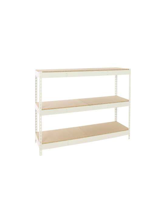 Estanteria 2000x2400x750 SIMONFORTE 2407/3 CHIPBOARD BLANCO/MADERA marca SIMONRACK