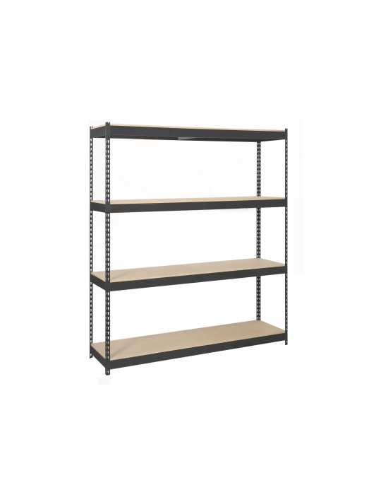 Estanteria 2000x1500x450 SIMONFORTE 1504/4 CHIPBOARD ANTRACITA/MADERA marca SIMONRACK