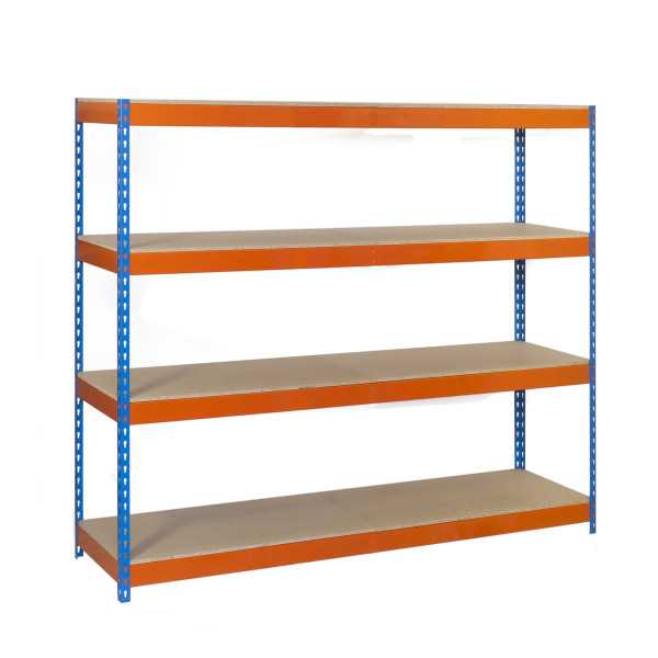 Estanteria 2000x1500x600 SIMONFORTE 1506/4 CHIPBOARD AZUL/NARANJA/MADER marca SIMONRACK