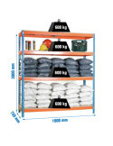 Estanteria 2000x1800x750 SIMONFORTE 1807/4 CHIPBOARD AZUL/NARANJA/MADER marca SIMONRACK