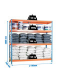 Estanteria 2000x2100x750 SIMONFORTE 2107/4 CHIPBOARD AZUL/NARANJA/MADER marca SIMONRACK