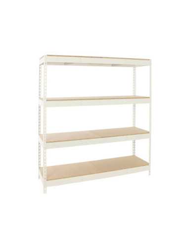 Estanteria 2000x2400x450 SIMONFORTE 2404/4 CHIPBOARD BLANCO/MADERA marca SIMONRACK 2