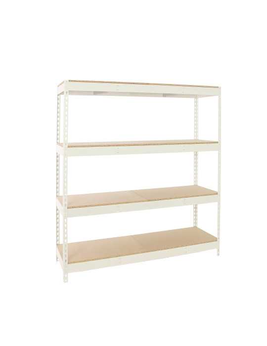Estanteria 2000x2400x900 SIMONFORTE 2409/4 CHIPBOARD BLANCO/MADERA marca SIMONRACK