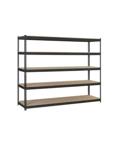 Estanteria 2500x1200x450 SIMONFORTE 1204/5 CHIPBOARD 2500 ANTRACITA/MAD marca SIMONRACK 2