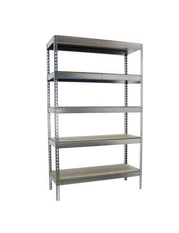 Estanteria 2500x1200x450 SIMONFORTE 1204/5 CHIPBOARD 2500 GALVA/MADERA marca SIMONRACK 2