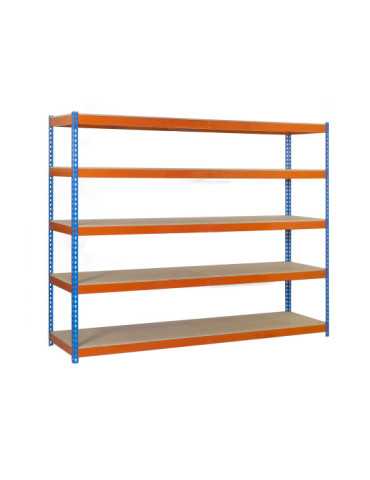 Estanteria 3000x1200x450 SIMONFORTE 1204/5 CHIPBOARD 3000 AZ/NAR/MAD marca SIMONRACK 2