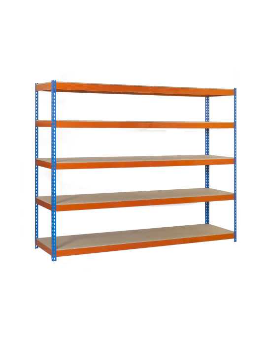 Estanteria 3000x1200x450 SIMONFORTE 1204/5 CHIPBOARD 3000 AZ/NAR/MAD marca SIMONRACK