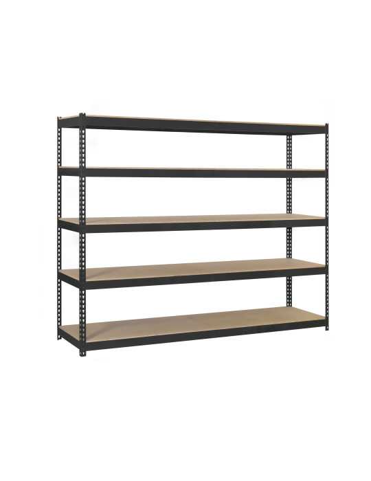 Estanteria 2500x1200x600 SIMONFORTE 1206/5 CHIPBOARD 2500 ANTRACITA/MAD marca SIMONRACK