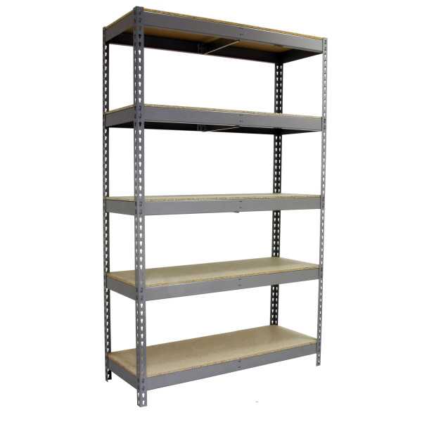 Estanteria 3000x1200x600 SIMONFORTE 1206/5 CHIPBOARD 3000 GRIS/MADERA marca SIMONRACK
