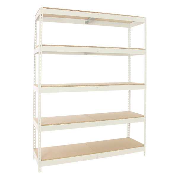 Estanteria 2500x1500x450 SIMONFORTE 1504/5 CHIPBOARD 2500 BLANCO/MADERA marca SIMONRACK