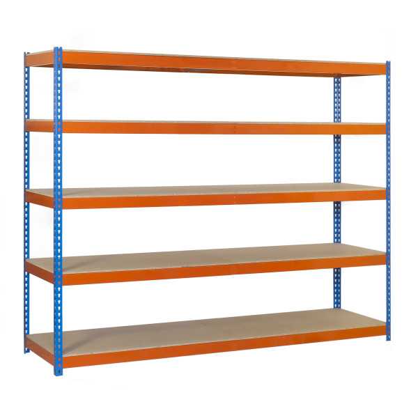 Estanteria 2000x1500x600 SIMONFORTE 1506/5 CHIPBOARD AZUL/NARANJA/MADER marca SIMONRACK