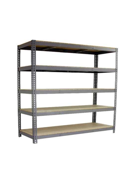 Estanteria 2000x2400x450 SIMONFORTE 2404/5 CHIPBOARD GRIS/MADERA marca SIMONRACK