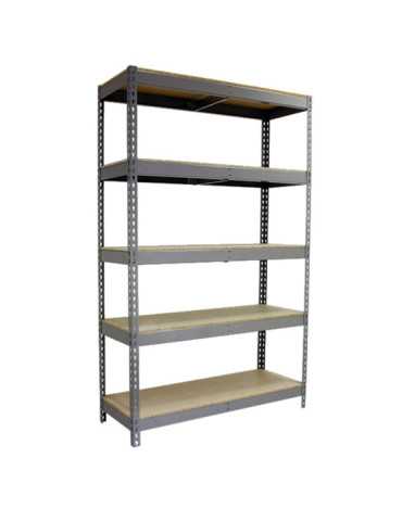 Estanteria 2000x2400x600 SIMONFORTE 2406/5 CHIPBOARD GALVA/MADERA marca SIMONRACK 2