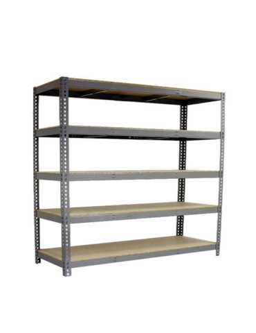 Estanteria 2000x2400x600 SIMONFORTE 2406/5 CHIPBOARD GRIS/MADERA marca SIMONRACK 2