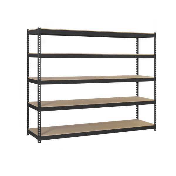 Estanteria 2000x2400x750 SIMONFORTE 2407/5 CHIPBOARD ANTRACITA/MADERA marca SIMONRACK