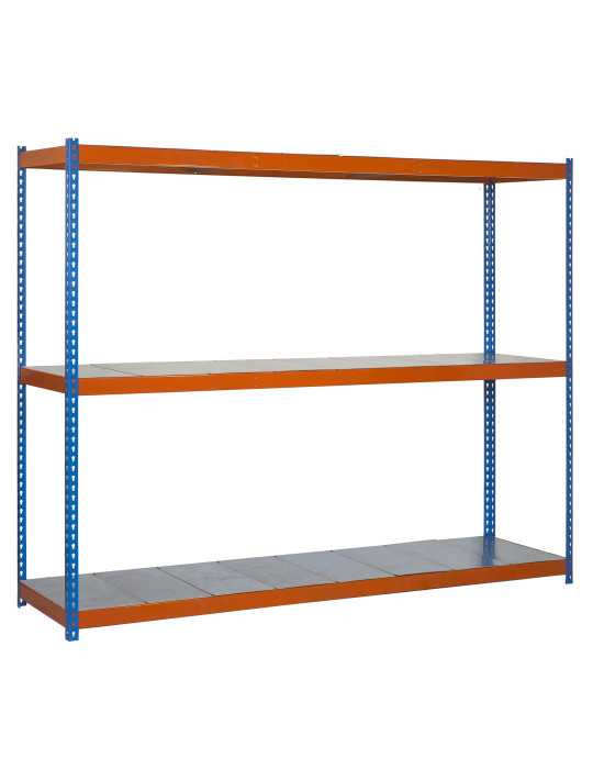 Estanteria 1500x1200x750 ECOFORTE 1207/3 METAL 1500 AZUL/NARANJA/GALVA marca SIMONRACK