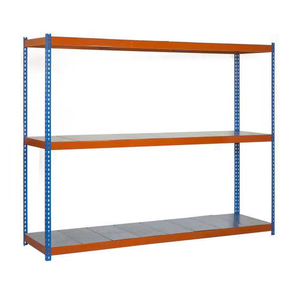 Estanteria 2000x1200x750 ECOFORTE 1207/3 METAL AZUL/NARANJA/GALVA marca SIMONRACK