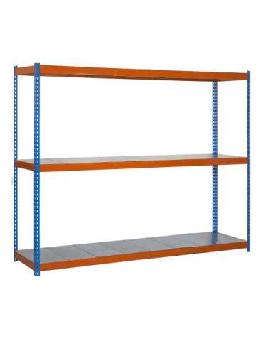Estanteria 2000x1500x600 ECOFORTE 1506/3 METAL AZUL/NARANJA/GALVA marca SIMONRACK 2
