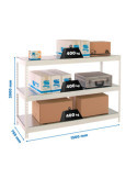 Estanteria 2000x1500x750 ECOFORTE 1507/3 METAL BLANCO/GALVA marca SIMONRACK