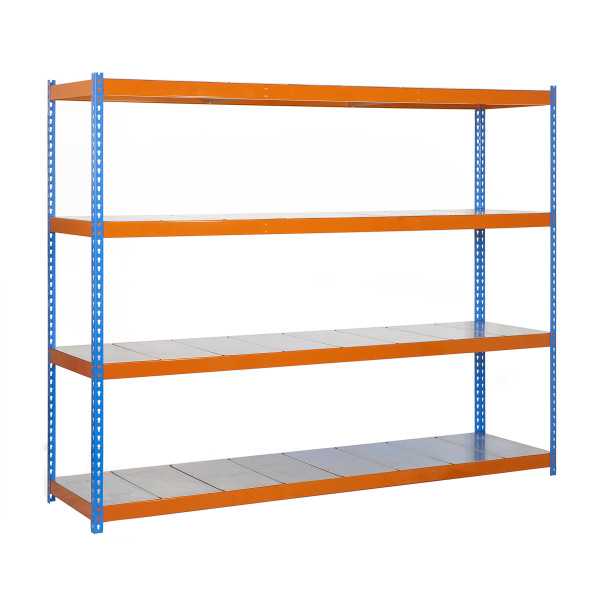 Estanteria 2000x1200x600 ECOFORTE 1206/4 METAL AZUL/NARANJA/GALVA marca SIMONRACK