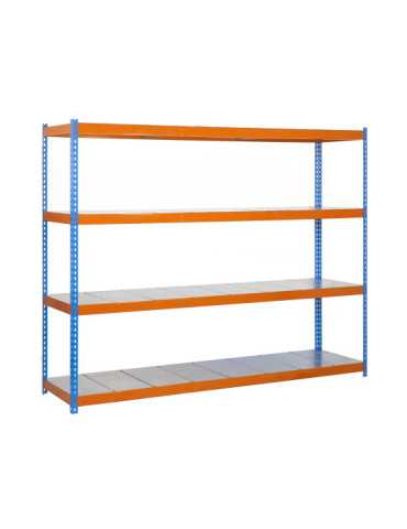 Estanteria 2000x1500x750 ECOFORTE 1507/4 METAL AZUL/NARANJA/GALVA marca SIMONRACK 2