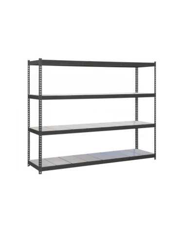 Estanteria 2000x1800x600 ECOFORTE 1806/4 METAL ANTRACITA/GALVA marca SIMONRACK 2