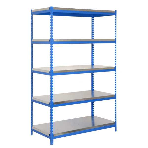 Estanteria 2000x1200x450 BRICOFORTE 1204/5 METAL AZUL/GALVA marca SIMONRACK
