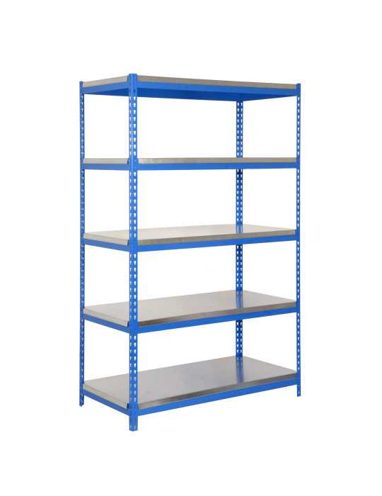 Estanteria 2000x1200x450 BRICOFORTE 1204/5 METAL AZUL/GALVA marca SIMONRACK