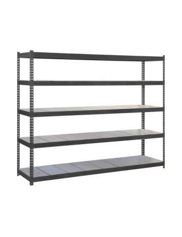 Estanteria 2000x1500x750 ECOFORTE 1507/5 METAL ANTRACITA/GALVA marca SIMONRACK 2
