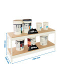 Estanteria 900x1200x600 ECOFORTE 1206/2 CHIPBOARD 900 BLANCO/MADERA marca SIMONRACK