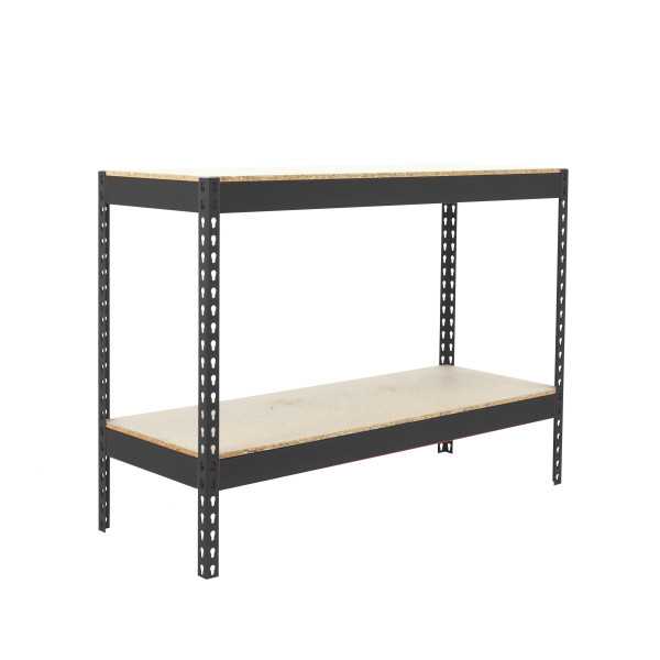 Estanteria 900x1500x450 ECOFORTE 1504/2 CHIPBOARD 900 ANTRACITA/MADERA marca SIMONRACK