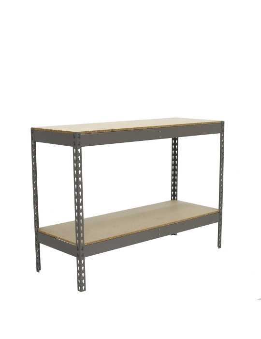 Estanteria 900x1500x450 ECOFORTE 1504/2 CHIPBOARD 900 GRIS/MADERA marca SIMONRACK