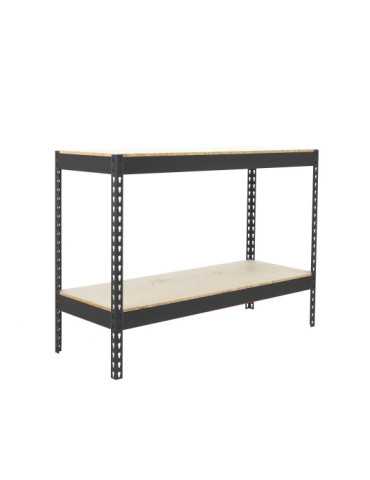 Estanteria 900x1500x750 ECOFORTE 1507/2 CHIPBOARD 900 ANTRACITA/MADERA marca SIMONRACK 2