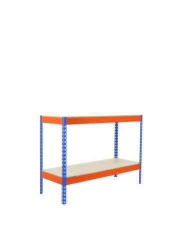 Estanteria 900x1500x750 ECOFORTE 1507/2 CHIPBOARD 900 AZ/NAR/MAD marca SIMONRACK 2