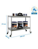 Estanteria 975x1200x600 ECOFORTE MOB. 1206/2 METAL 900 GALVA/GALVA marca SIMONRACK