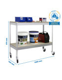 Estanteria 975x1200x750 ECOFORTE MOB. 1207/2 CHIPBOARD 900 GALVA/MAD marca SIMONRACK
